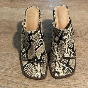 UO faux snake skin heels